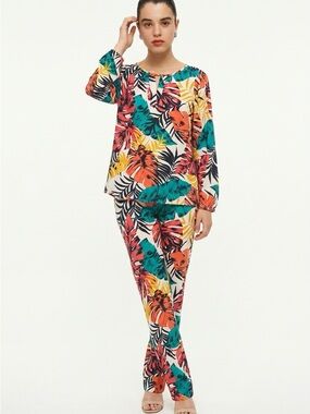 98. Van Heusen Tropical Leaf Blouse - Multicolor